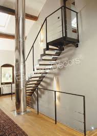 Photo Dt46 Esca Droit Avec Palier D Arrivee Formant Escalier 1 4 Tournant Haut Escalier Design D Escalier Design Escalier 1 4 Tournant Escalier Bois Metal