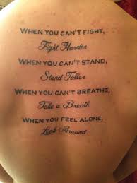 I Came Up With This Saying And The Design Of This Tattoo For Myself Means A Lot To Me Tattoos When You Feel Alone Tattoo Quotes