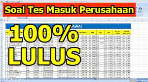 Maybe you would like to learn more about one of these? Soal Tes Masuk Kerja Di Perusahaan Youtube