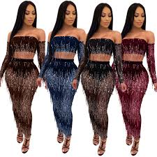 Choose from a stunningly large variety of. Wholesale Trendy Fashion Womens Glitter Designer Clothes Famous Brands Women Sexy Two Piece Set Club Wear Dress Buy Sun Dress Party Dress Boutique Dress Product On Alibaba Com
