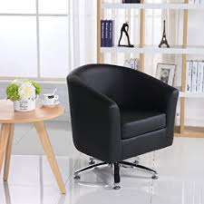 The comfort pointe georgia swivel arm chair adds a modern flair to a classic style. Designer Leather Swivel Tub Chair Armchair Dining Living Room Office Reception Black Amazon Co Uk Home Kitchen