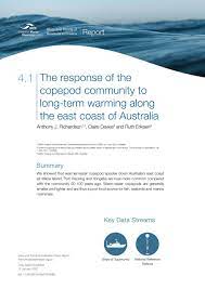 4 1 Response Of Copepods To East Coast Warming Imos Ocean Report