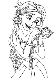 695 x 800 file type: Rapunzel Coloring Pages Print Or Download For Free Razukraski Com