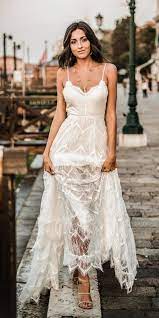 30 Wonderful Beach Wedding Dresses For Hot Weather Indie Wedding Dress Wedding Dresses Lace Wedding Dress Open