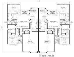 Multi Family Plan 62349 With 6 Bed 4 Bath 4 Car Garage Duplex Floor Plans Family House Plans Duplex House Plans