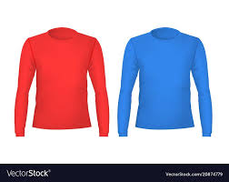 Download Realistic Detailed 3d Template Blank Color T Shirts For Man Front And Back Sides Vector Illustration Of Male T Shirt Downloa Color Male T Shirt Tshirt Colors