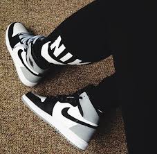 Image Uploaded By Lost Girl Find Images And Videos About Black White And Swag On We Heart Shoes Sneakers High Tops Fashion Shoes Sneakers Jordan Shoes Girls