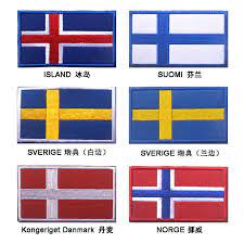 Cambridge, gb, cb23 3gy service engineering: Nordic Countries Island Suomi Iceland Norge Danmark Sverige Sweden Finland Flag Patches Badge For Cloth Jack Patches Aliexpress