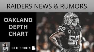 Oakland Raiders Rumors Khalil Mack Franchise Tag Mack Season Holdout 2018 Preseason Depth Chart