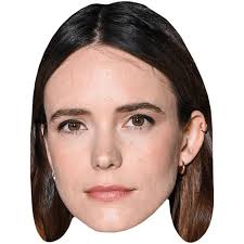 Stacy Martin (Brown Hair) Celebrity Mask, Flat Card Face
