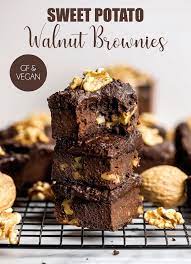California Walnut Sweet Potato Brownies Uk Health Blog Nadia S Healthy Kitchen Sweet Potato Brownies Vegan Brownies Recipe Brownie Recipes