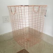 About 15% of these are laundry bags & baskets, 28% are storage baskets, and 1% are storage boxes & bins. Rose Gold Metal Laundry Basket Furniture Home Living Home Decor Other Home Decor On Carousell
