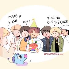 Claire On Twitter Bts Fanart Bts Drawings Bts Birthdays