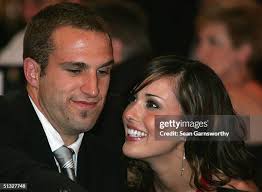 Jeff White of Melbourne and partner Stacey Pearce arrive for the... News  Photo