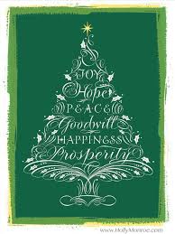 Christmas Tree Joy Hope Peace Christmas Calligraphy Calligraphy Christmas Cards Holiday Crafts Christmas