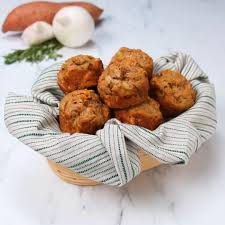 Rosemary Sweet Potato Muffins Recipe By Tasty Recipe Sweet Potato Muffin Recipe Sweet Potato Muffins Potato Muffins