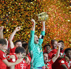 Since 1985, the final of the dfb cup is carried out at the olympiastadion berlin. Manuel Neuer Und Lewandowski Sichern Fc Bayern Munchen Den Dfb Pokal Welt