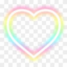 Illustration about rainbow hearts floating with neon lights on dark background. Free Rainbow Heart Png Transparent Images Pikpng