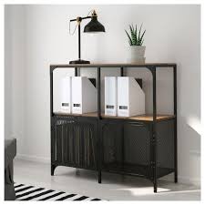 Fjallbo Shelf Unit Black Shop Here Ikea Stellingkast Metalen Stellingen Opbergen Woonkamer