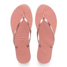 Details About Havaianas Womens Flip Flops You Metallic Rose Nude