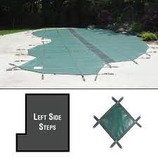 Maybe you would like to learn more about one of these? Meyco Pool Covers Permaguard 18 X34 Rectangular Pool Cover With 4 X12 Left Side Steps