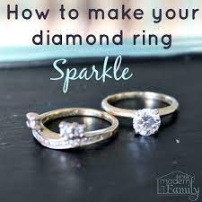 How To Make Your Diamond Ring Sparkle Cleaning Diamond Rings Sparkling Rings Cleaning Jewelry