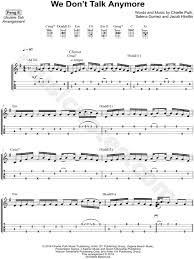 Ukulele tabs, tips, chords and news online. Feng E We Don T Talk Anymore Ukulele Tab In E Minor Download Print Sku Mn0205278