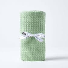 A soft, practical fabric is achieved due to the hand looming methods used in its production, mixed with the deep waffle weave which also write your own review. Organic Cotton Waffle Baby Blanket Sage Green