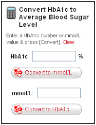 use this calculator to convert hba1c to average blood sugar