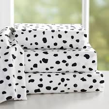 Black And White Polka Dot Sheets Full The Emily And Meritt Black And White Leopard Dot Sheet Set Dot Sheet Set Girls Sheets Sheet Sets