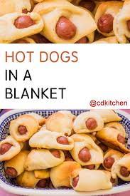 The Classic Version Of Pigs In A Blanket Great As A Snack Or Party Appetizer So Quick And Ea Pigs In A Blanket Recipe Pillsbury Recipes Grand Biscuit Recipes