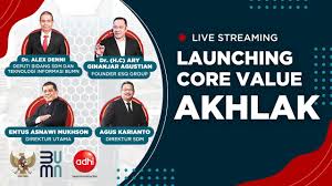 Ketiganya harus selalu bersamaan dengan aqidah berjalan di depan. Launching Core Values Akhlak Bumn Infrastruktur Youtube