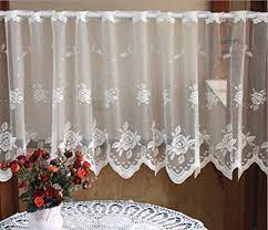 The most common french lace valances material is lace. Zhh Crochet Flower Lace Cafe Curtain Sheer Window Valance Https Www Amazon Com Dp B01hg0jycq Ref Cm Sw R Pi Dp X T7cxzb8mdt Curtains Lace Curtains Valance