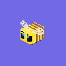 Created with pixel art maker. I Did A Small Pixel Art Of The Bee Minecraft