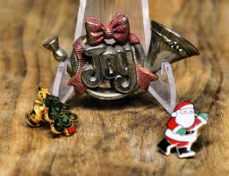 vintage christmas tree pins