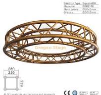 Golden Exhibition Square Spigot Aluminum Lighting Truss from ...