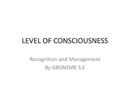 Image result for Level of Consciousness