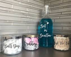 Pin On House Decor Like tissue box covers, soap dispensers, country bath boxes, country bath signs, and night lights all at glass jars with chalk tags labels.