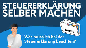 Der kann genau das bezeugen was ich auch sage. Steuererklarung Selber Machen So Geht Es Schnell Und Einfach Youtube