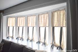 I made this valance to finish up the nursery and it was so. Easy Diy Tie Up Shades A Beginner Sewing Project Dream Design Diy