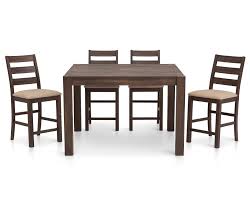 Streamlined Shaker Styling Shines In The Alpine 5 Piece Counter Height Dining Set Furniturerow Rowe Furniture Living Room Decor Modern Counter Height Table