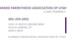 1558852491 Npi Number Planned Parenthood Association Of Utah South Jordan Ut Npi Registry Medical Coding Library Www Hipaaspace Com C 2021