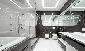 Contemporary bathroom wall and ceiling light collection, with a hollywood inspired design. Bathroom Light Fixtures