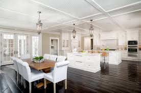 Dark flooring provides a nice contrast to lighter colored walls. 45 Luxurious Kitchens With White Cabinets Ultimate Guide Designing Idea