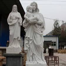 Add to favorites vintage 1960 ruben's japan mother mary and baby jesus porcelain planter, religious statue planter. Famous Life Size Catholic Our Lady Of Virgin Mary With Baby Jesus Statue For Backyard Decor You Fine Sculpture