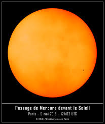 La météo n'a pas permis de saisir l'intégralité du phénomène malheureusement. 11 Novembre 2019 Passage De La Planete Mercure Devant Le Soleil