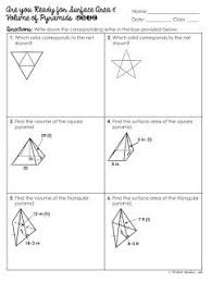 Ideas And Resources For The Secondary Math Classroom Surface Area And Volume Of Pyramids Unit Secondary Math Classroom Math Classroom Teaching Geometry