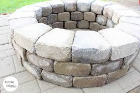In only a few hours, using tools no more sophisticated than a decide how wide you want your fire pit to be—the recommended diameter for a round fire pit is between 36 and 44 inches—and photo: How To Build A Fire Pit On A Paver Patio Everyday Shortcuts