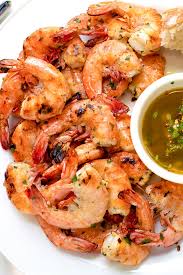 Pour marinade ingredients over shrimp and seal bag, placing in refrigerator. Grilled Shrimp Scampi Striped Spatula