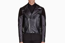 Givenchy Black Ribbed Leather Biker Jacket Stylish Jackets Leather Jacket Men Jackets